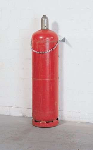 Gasflaschen-Wandhalterung aus Stahl, für 1 Gasflasche mit max. Ø: 320 mm