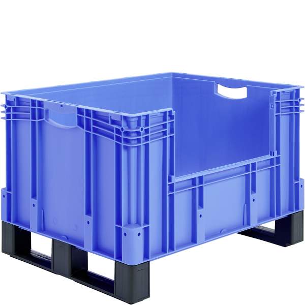 Eurostapelbehälter XL Set / XL 86526DKufe 800x600x520 blau Etikett Entn.längs